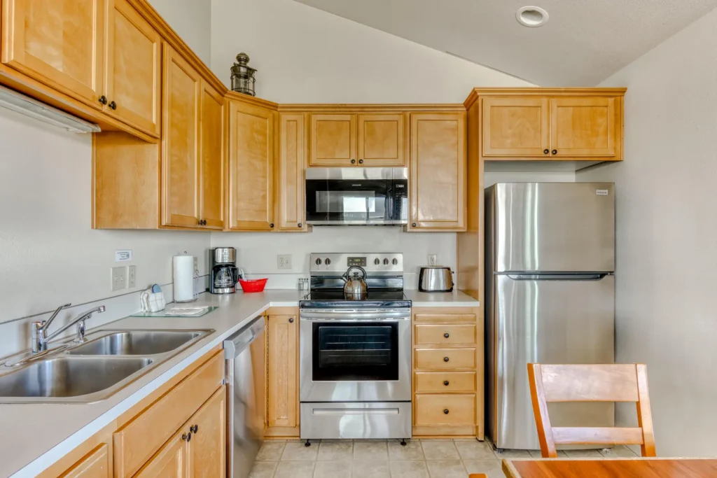 Townhouse kitchen at Lighthouse Oceanfront Resort